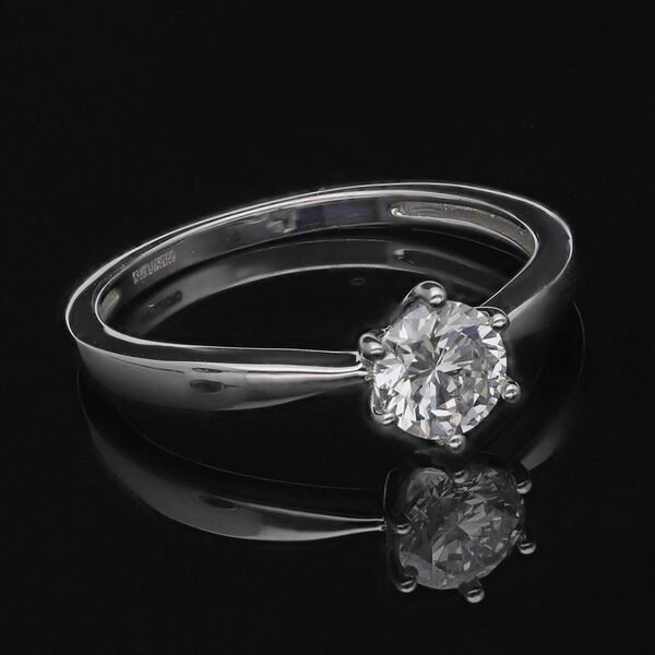 LUXORO SI-GH Labor Diamant Ring in 585 Wei&szlig;gold - 1 ct. image number 16